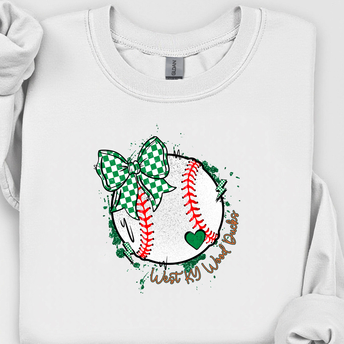 West Kentucky Wood Ducks Baseball Checkered Bow