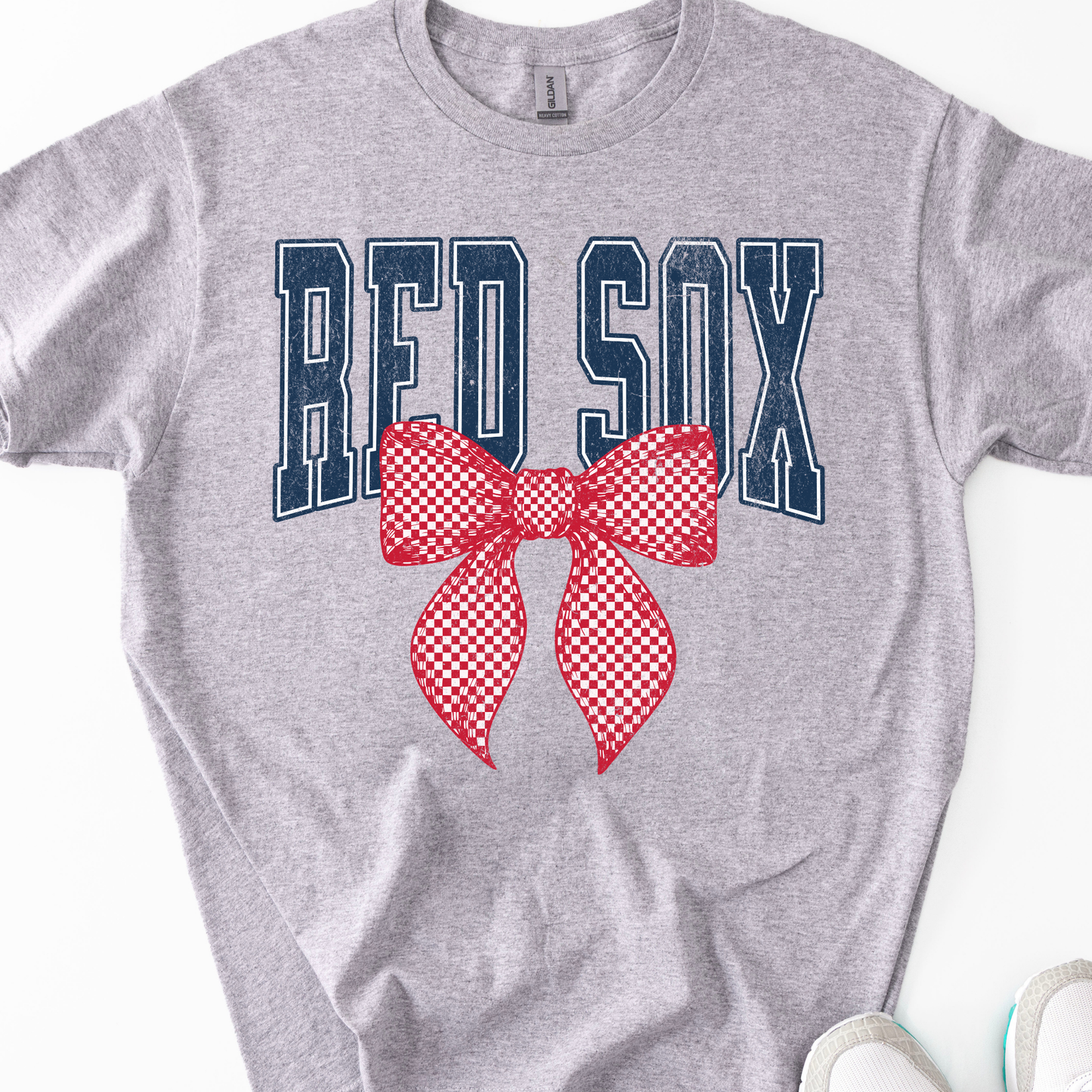 Red Sox Red Polka Bow