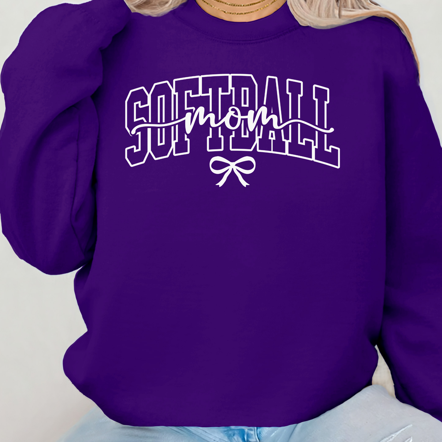 Strikers Softball Mom with Small Bow