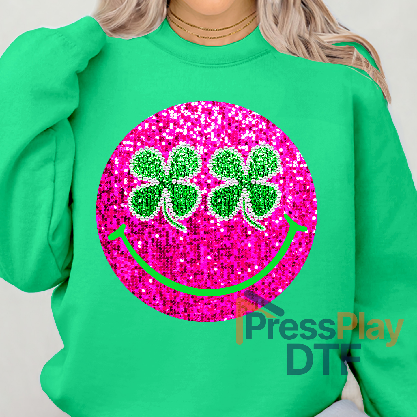 Smile Clover Transfer DTF