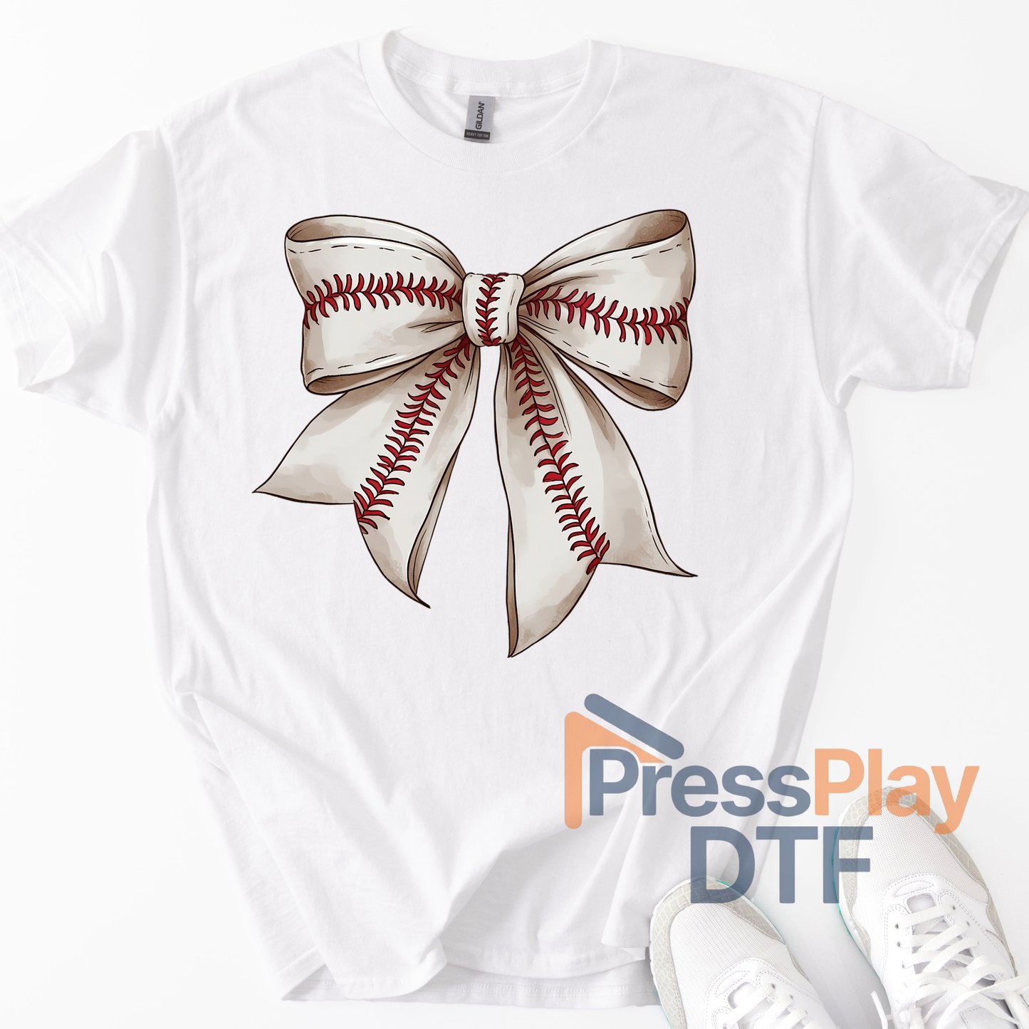 Baseball Bow DTF Transfer