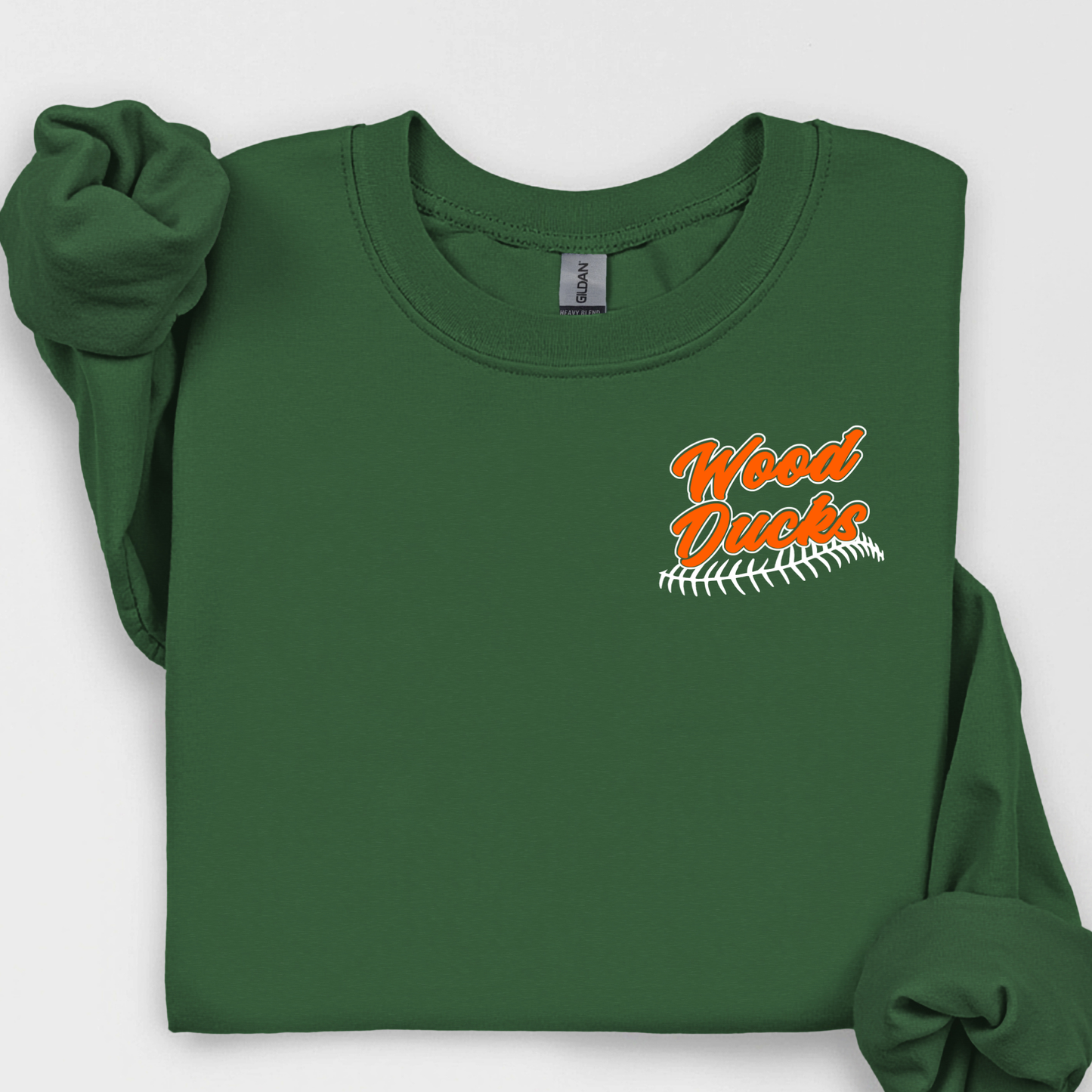 West Kentucky Wood Ducks Script Seam Orange Pocket