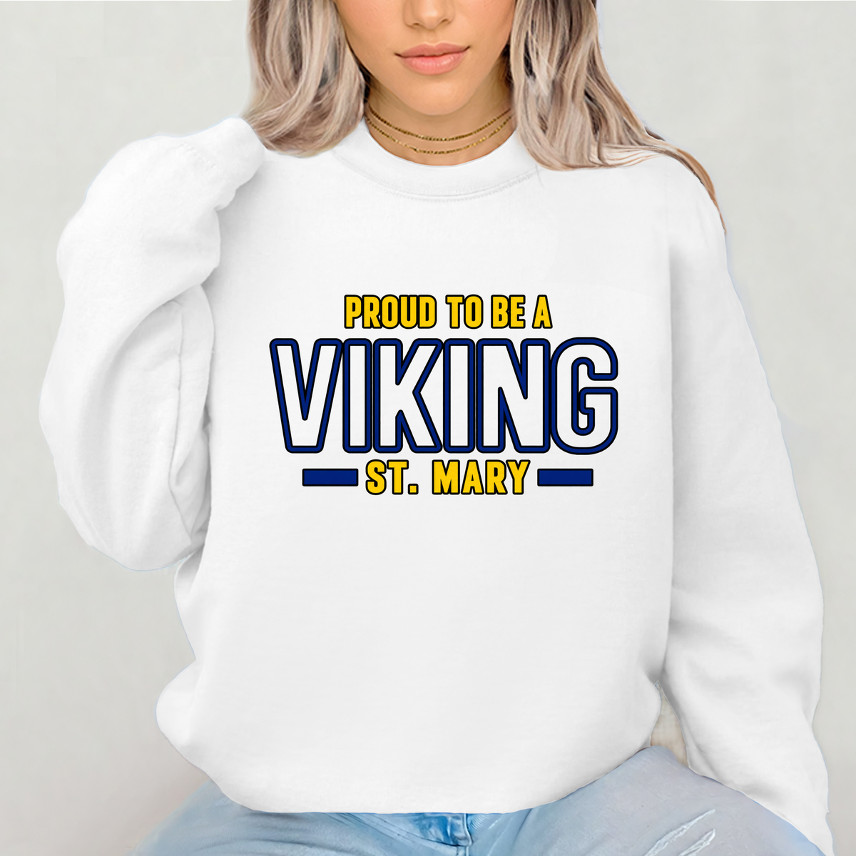 St. Mary Proud to Be a Viking spirit wear design