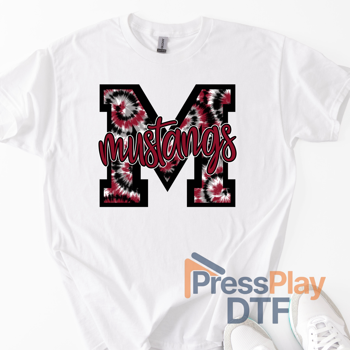 Mustangs Tie Dye Transfer