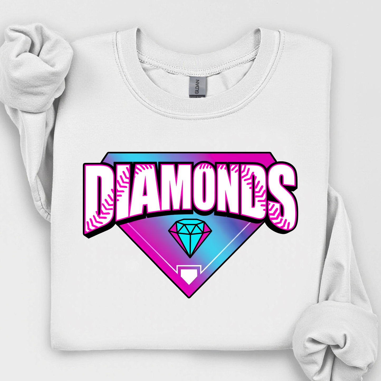 Diamonds Retro Neon