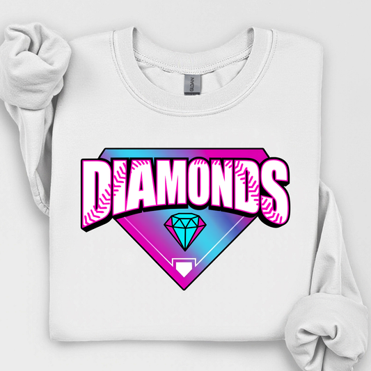 Diamonds Retro Neon