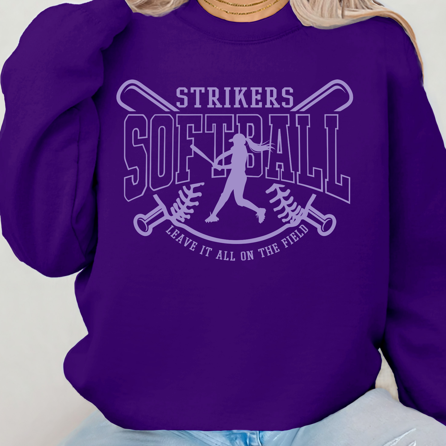 Strikers Silhouette with crossing bats