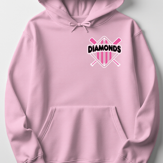 Diamonds Pink Stripe Pocket