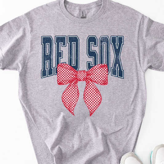 Red Sox Red Polka Bow