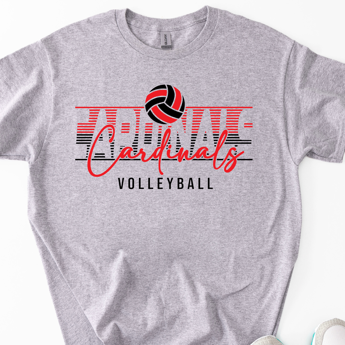 Cardinals Script Volleyball