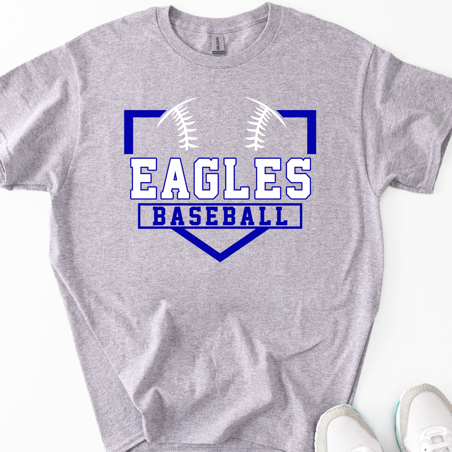 Eagles Baseball Plate Blue