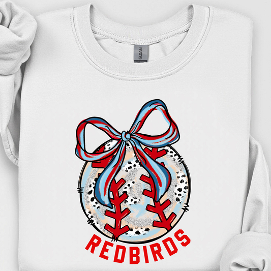 Redbirds Ball Blue/White/Red Bow