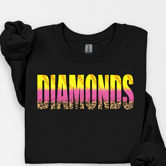 Diamonds Softball Leopard
