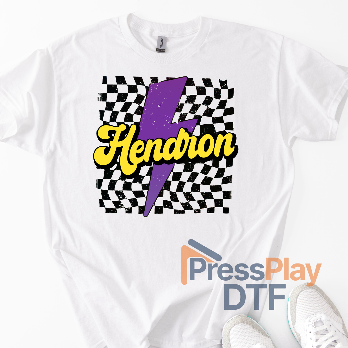 Hendron Checkered DTF Transfer