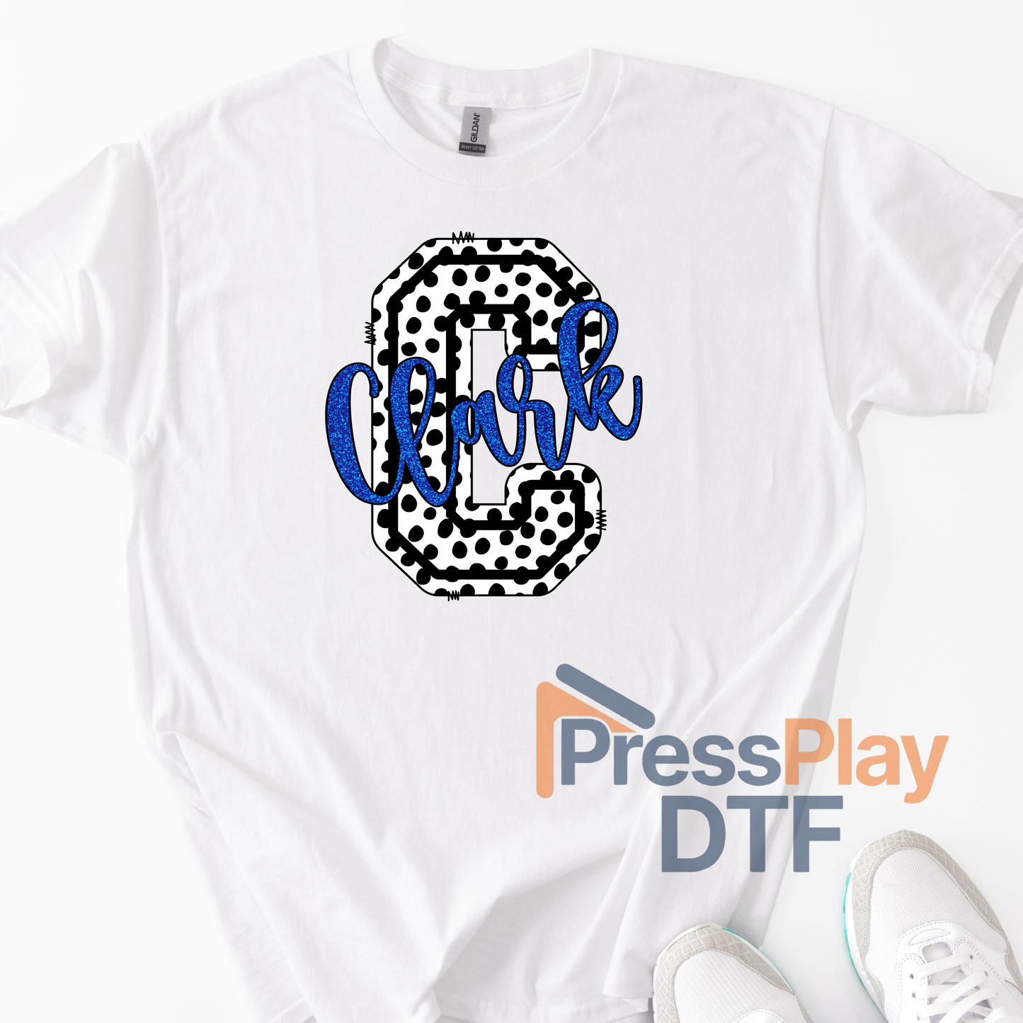 Clark Polka Dot DTF Transfer