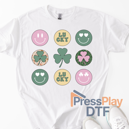 Smiley Lucky DTF Transfer