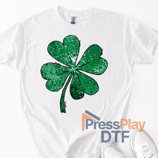 Sparkle Clover DTF Transfer