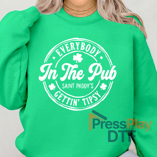 Pub White DTF Transfer