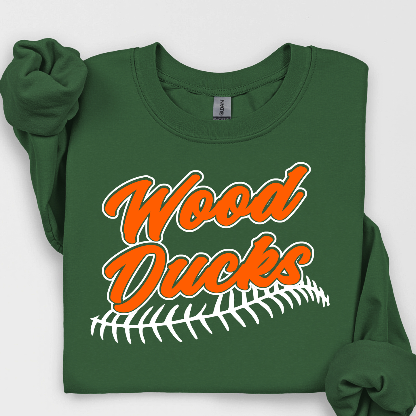 West Kentucky Wood Ducks Script Seam Orange