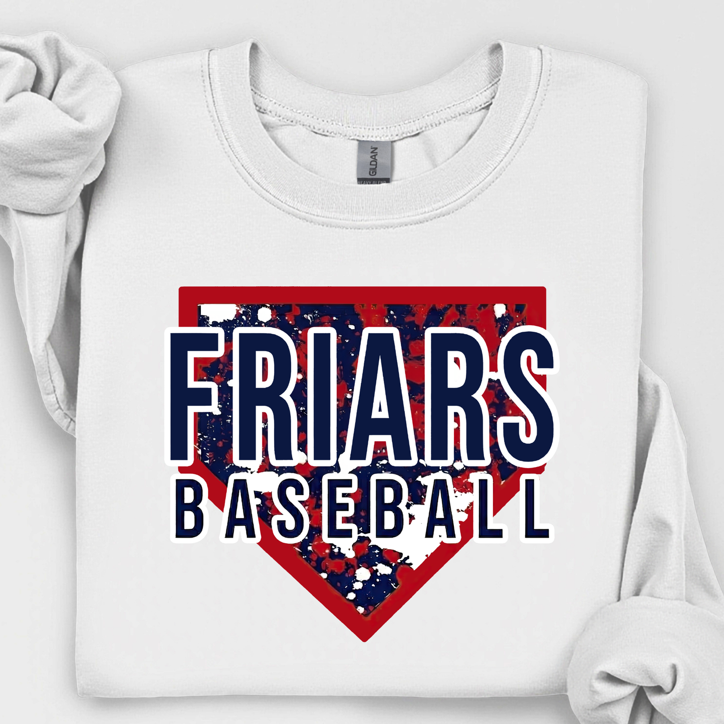 Friars Baseball Home Plate Splatter