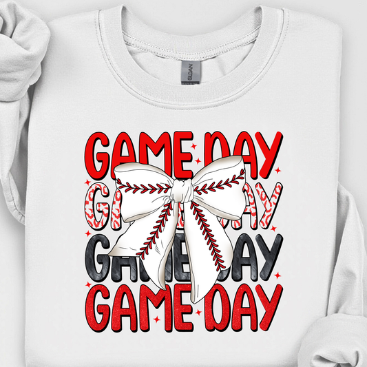 Redbirds Gameday Baseball Bow