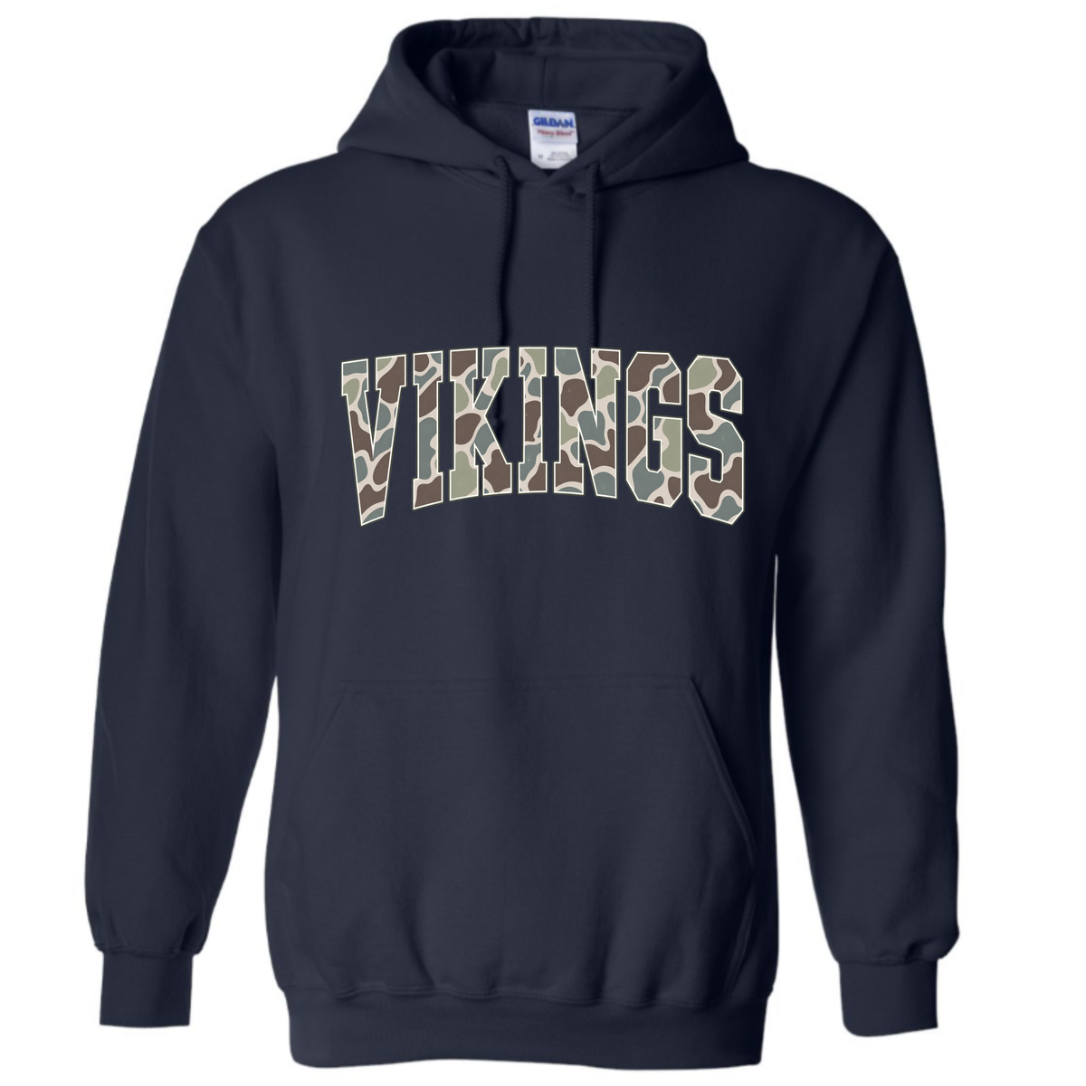 St. Mary Vikings Camo Arch spirit wear design
