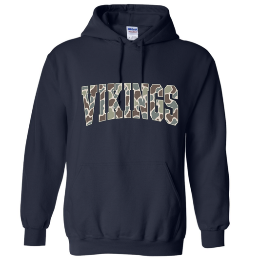 St. Mary Vikings Camo Arch spirit wear design